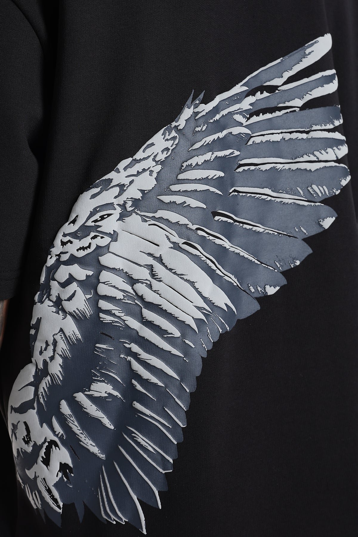 Black printed tshirt