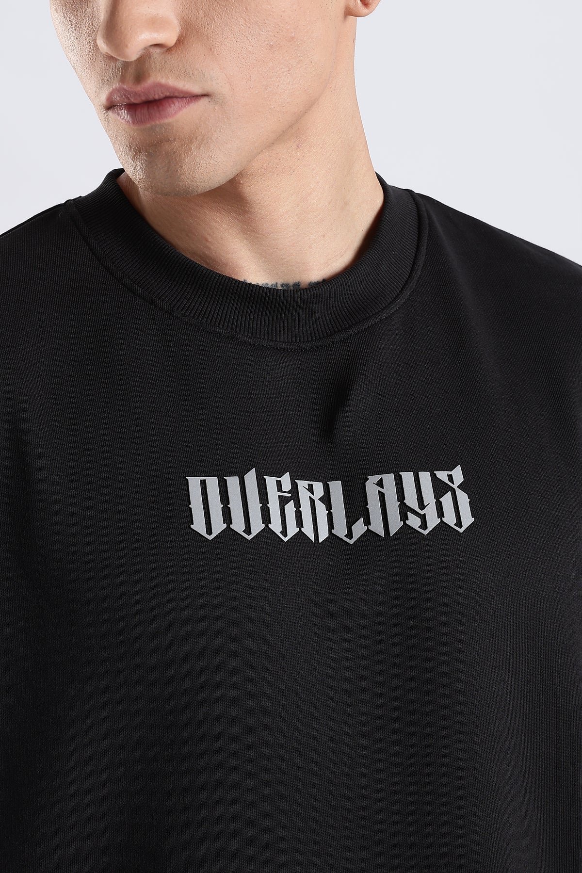 Black printed tshirt